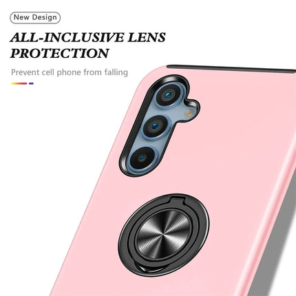 For Samsung Galaxy A56 5G Case PC + TPU Phone Cover with Rotatable Ring Holder