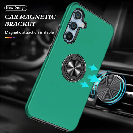 For Samsung Galaxy A56 5G Case PC + TPU Phone Cover with Rotatable Ring Holder