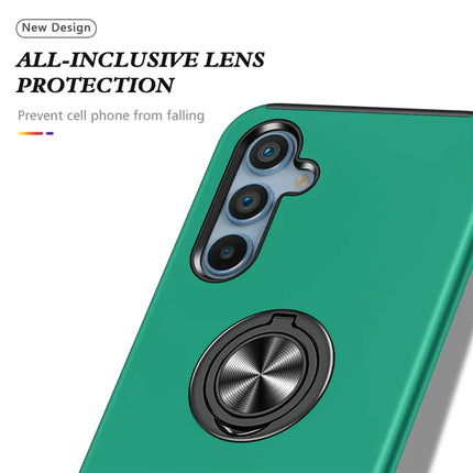 For Samsung Galaxy A56 5G Case PC + TPU Phone Cover with Rotatable Ring Holder