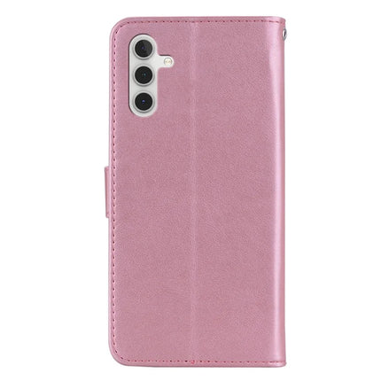 For Samsung Galaxy A36 5G Wallet Case Owl Flower Imprinted Rhinestone Leather Cover