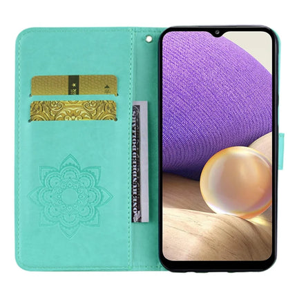 For Samsung Galaxy A36 5G Wallet Case Owl Flower Imprinted Rhinestone Leather Cover