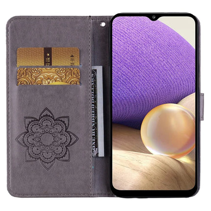 For Samsung Galaxy A36 5G Wallet Case Owl Flower Imprinted Rhinestone Leather Cover