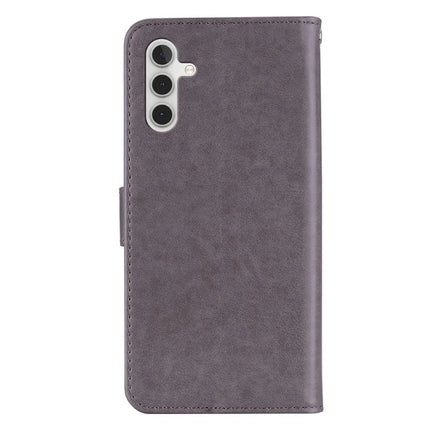 For Samsung Galaxy A36 5G Wallet Case Owl Flower Imprinted Rhinestone Leather Cover