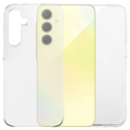 For Samsung Galaxy A36 5G Case TPU Frame Clear Acrylic Back Phone Cover with PET Film