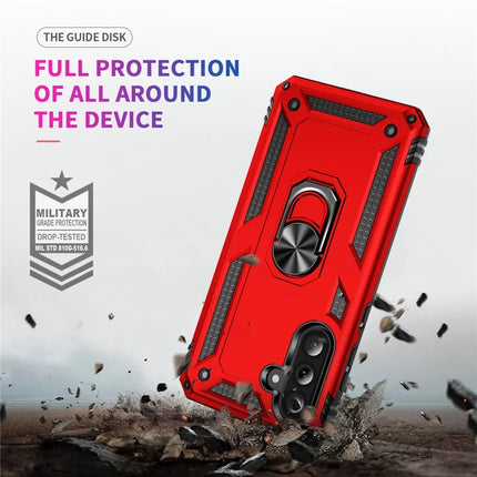 For Samsung Galaxy A36 5G Case PC + TPU Phone Cover with Rotary Ring Kickstand