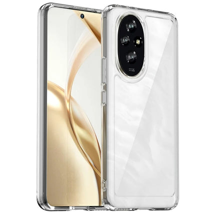 WANLONFENG MF Series for Honor 200 5G Case TPU+Acrylic Clear Phone Cover with Tempered Glass Film