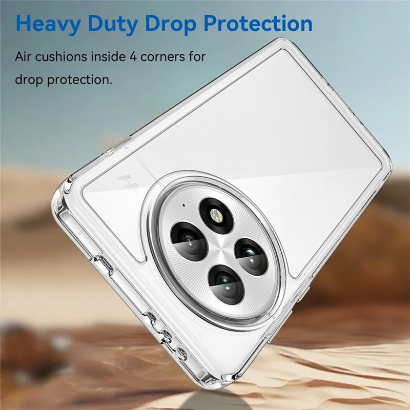 ShopCaseCart Stylish Cover OnePlus 13 Protective cover TPU+Acrylic Clear Phone Guard with Tempered Glass Film