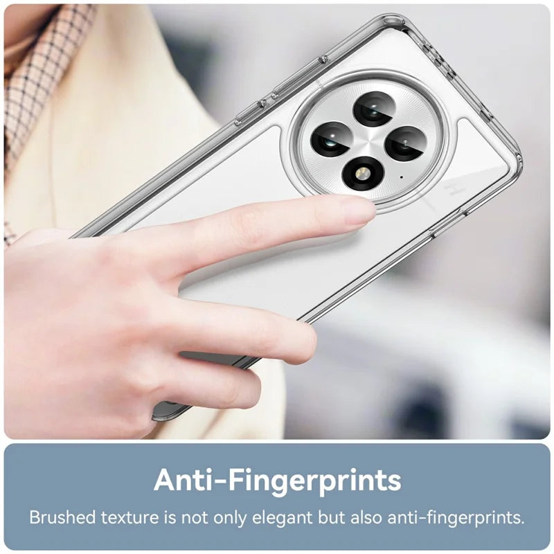 ShopCaseCart Stylish Cover OnePlus 13 Protective cover TPU+Acrylic Clear Phone Guard with Tempered Glass Film