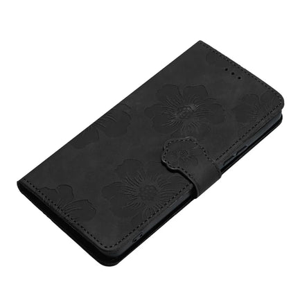 For Samsung Galaxy A36 5G Case Flower Design Leather Wallet Phone Cover with Wrist Strap