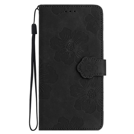 For Samsung Galaxy A36 5G Case Flower Design Leather Wallet Phone Cover with Wrist Strap