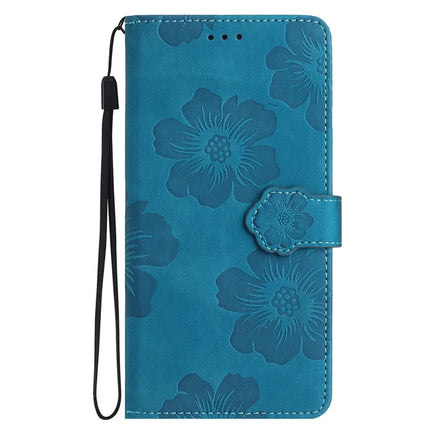 For Samsung Galaxy A36 5G Case Flower Design Leather Wallet Phone Cover with Wrist Strap