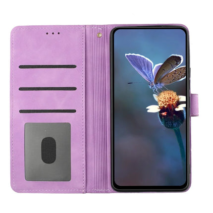 For Samsung Galaxy A36 5G Case Flower Design Leather Wallet Phone Cover with Wrist Strap