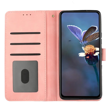 For Samsung Galaxy A36 5G Case Flower Design Leather Wallet Phone Cover with Wrist Strap