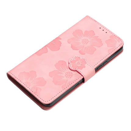 For Samsung Galaxy A36 5G Case Flower Design Leather Wallet Phone Cover with Wrist Strap