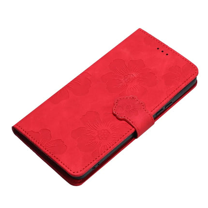 For Samsung Galaxy A36 5G Case Flower Design Leather Wallet Phone Cover with Wrist Strap