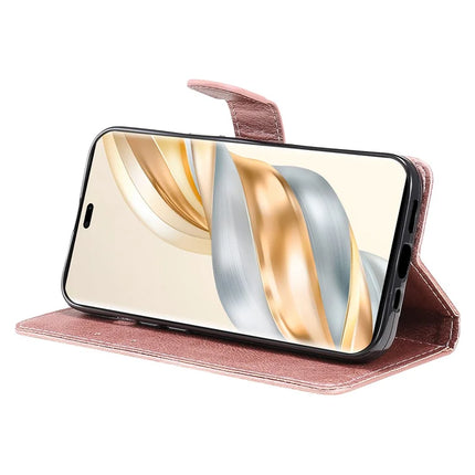 For Honor X60 Pro 5G / Magic7 Lite 5G / X9c 5G Case Solid Color Leather Mobile Cover Wallet Stand with Strap