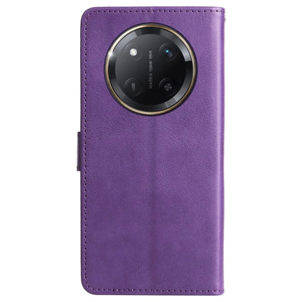 For Honor X60 Pro 5G / Magic7 Lite 5G / X9c 5G Case Solid Color Leather Mobile Cover Wallet Stand with Strap
