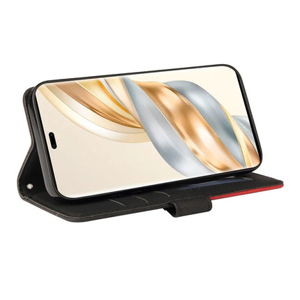 For Honor X60 Pro 5G / Magic7 Lite 5G / X9c 5G Leather Case Wallet Stand Color Splicing Phone Cover
