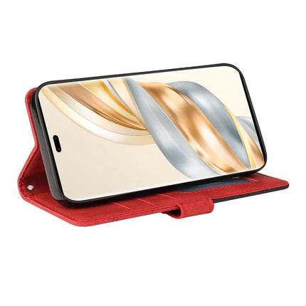 For Honor X60 Pro 5G / Magic7 Lite 5G / X9c 5G Leather Case Wallet Stand Color Splicing Phone Cover