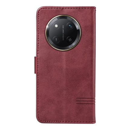 For Honor X60 Pro 5G / Magic7 Lite 5G / X9c 5G Wallet Phone Case T-Shape Lines Leather Cover