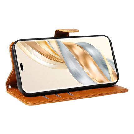 For Honor X60 Pro 5G / Magic7 Lite 5G / X9c 5G Wallet Phone Case T-Shape Lines Leather Cover
