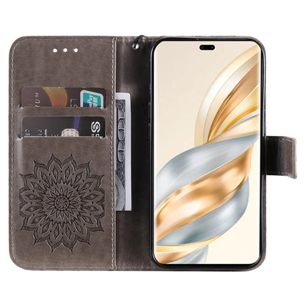 For Honor Magic7 Lite 5G / X9c 5G / X60 Pro 5G Case Sunflower Leather Wallet Phone Cover