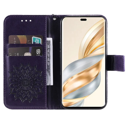 For Honor Magic7 Lite 5G / X9c 5G / X60 Pro 5G Case Sunflower Leather Wallet Phone Cover
