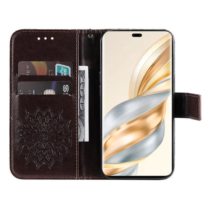 For Honor Magic7 Lite 5G / X9c 5G / X60 Pro 5G Case Sunflower Leather Wallet Phone Cover