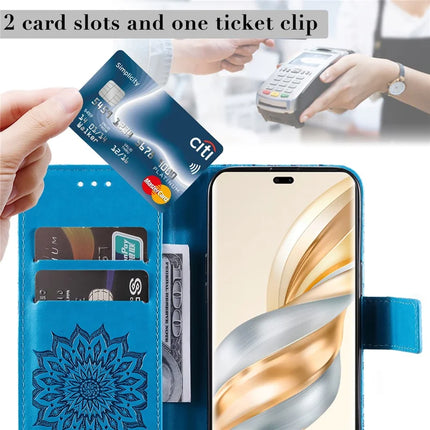 For Honor Magic7 Lite 5G / X9c 5G / X60 Pro 5G Case Sunflower Leather Wallet Phone Cover