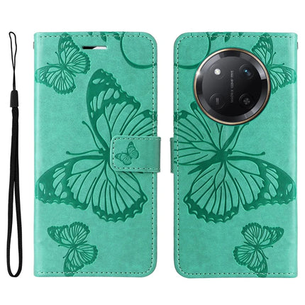 For Honor X60 Pro 5G / Magic7 Lite 5G / X9c 5G Case Butterfly Leather Phone Cover - Green