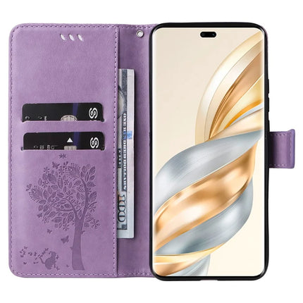 For Honor X60 Pro 5G / Magic7 Lite 5G / X9c 5G Case Cat Tree Pattern Flip Leather Phone Cover