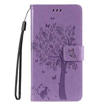 For Honor X60 Pro 5G / Magic7 Lite 5G / X9c 5G Case Cat Tree Pattern Flip Leather Phone Cover