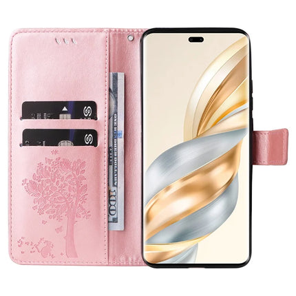 For Honor X60 Pro 5G / Magic7 Lite 5G / X9c 5G Case Cat Tree Pattern Flip Leather Phone Cover