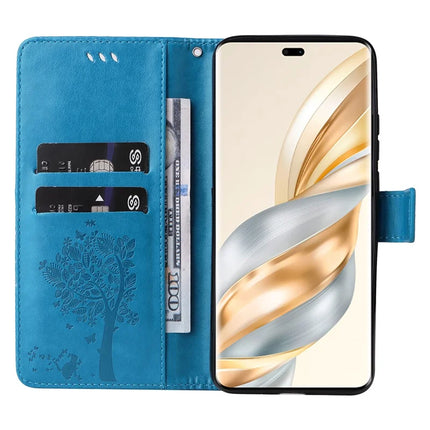 For Honor X60 Pro 5G / Magic7 Lite 5G / X9c 5G Case Cat Tree Pattern Flip Leather Phone Cover
