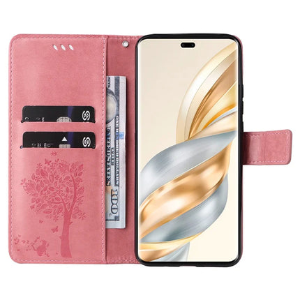 For Honor X60 Pro 5G / Magic7 Lite 5G / X9c 5G Case Cat Tree Pattern Flip Leather Phone Cover