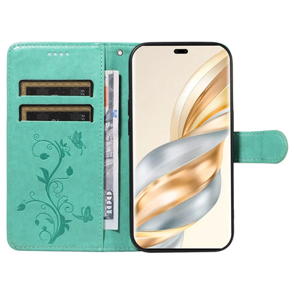 For Honor X60 Pro 5G / Magic7 Lite 5G / X9c 5G Case Flower Pattern PU Leather Wallet Phone Cover