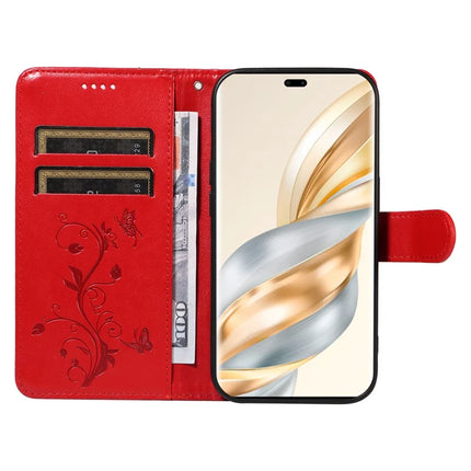 For Honor X60 Pro 5G / Magic7 Lite 5G / X9c 5G Case Flower Pattern PU Leather Wallet Phone Cover