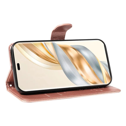 For Honor X60 Pro 5G / Magic7 Lite 5G / X9c 5G Case Flower Pattern PU Leather Wallet Phone Cover