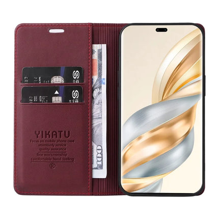 YIKATU YK-001 For Honor X60 Pro 5G / Magic7 Lite 5G / X9c 5G Wallet Case Card Slot Stand Leather Phone Cover