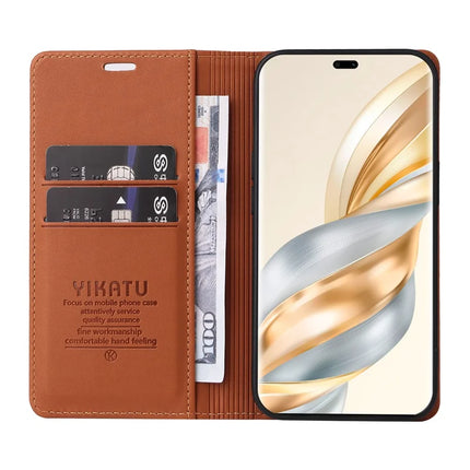 YIKATU YK-001 For Honor X60 Pro 5G / Magic7 Lite 5G / X9c 5G Wallet Case Card Slot Stand Leather Phone Cover
