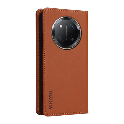 YIKATU YK-001 For Honor X60 Pro 5G / Magic7 Lite 5G / X9c 5G Wallet Case Card Slot Stand Leather Phone Cover