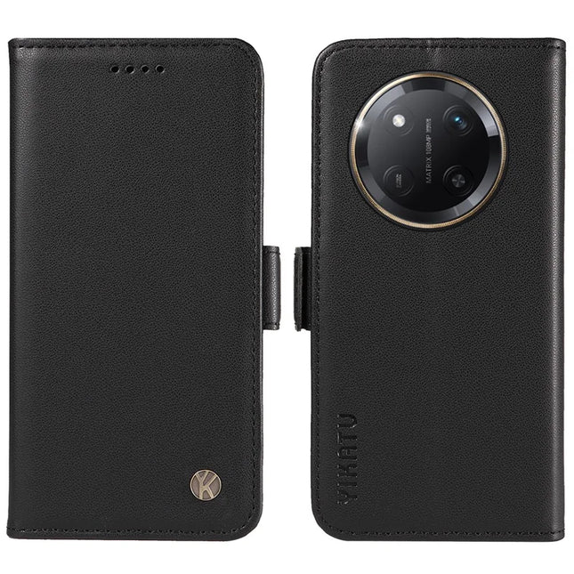 YIKATU YK-003 For Honor X60 Pro 5G / Magic7 Lite 5G / X9c 5G Case Wallet Stand Leather Phone Cover - Black