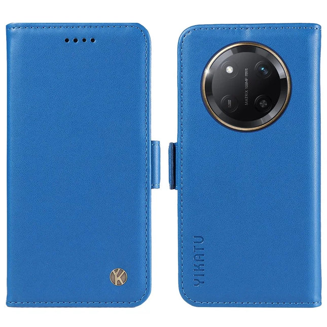 YIKATU YK-003 For Honor X60 Pro 5G / Magic7 Lite 5G / X9c 5G Case Wallet Stand Leather Phone Cover - Blue