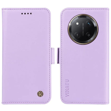 YIKATU YK-003 For Honor X60 Pro 5G / Magic7 Lite 5G / X9c 5G Case Wallet Stand Leather Phone Cover - Light Purple