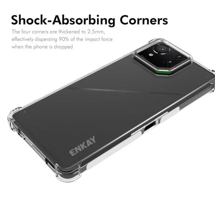 For Asus ROG Phone 9 Pro 5G / ROG Phone 9 5G Clear Phone Case ENKAY HAT PRINCE Shockproof Anti-Slip TPU Cover