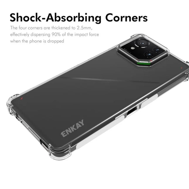 For Asus ROG Phone 9 Pro 5G / ROG Phone 9 5G Clear Phone Case ENKAY HAT PRINCE Shockproof Anti-Slip TPU Cover