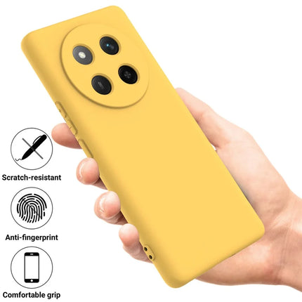 For Honor X60 Pro 5G Case Liquid Silicone Phone Back Cover with Hand Strap