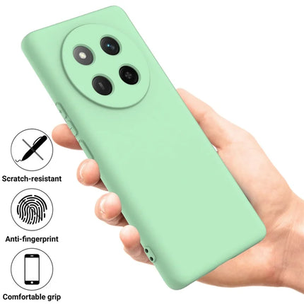 For Honor X60 Pro 5G Case Liquid Silicone Phone Back Cover with Hand Strap