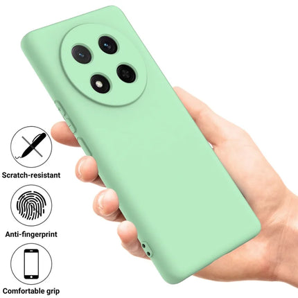 For Honor Magic7 Lite 5G / X9c 5G / X60 Pro 5G Case Liquid Silicone Phone Back Cover with Hand Strap