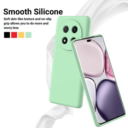 For Honor Magic7 Lite 5G / X9c 5G / X60 Pro 5G Case Liquid Silicone Phone Back Cover with Hand Strap